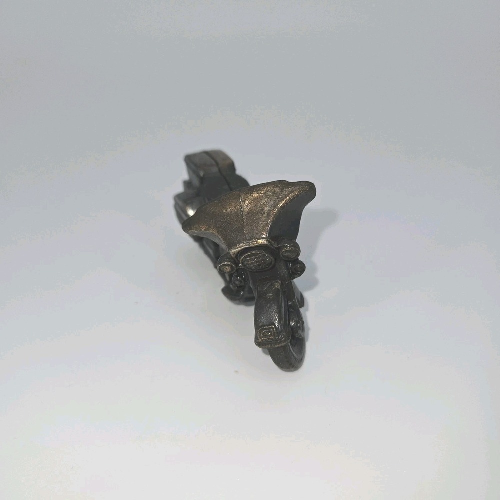 Vintage Cast Metal Motorcycle Pencil Sharpener Made in Hong‎ Kong 1970s